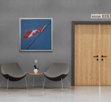 This acrylic pop art painting of a Canadian flag is by Charles Pachter. Image 12