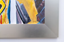 This contemporary painting by Charles Pachter features a historic indigenous figure. Image 5