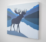 The Canadian moose—majestic and proud is one of several images made famous by Charles Pachter. Image 4