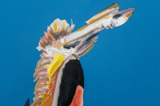 This contemporary painting of a historic indigenous figure is by Charles Pachter. Image 10