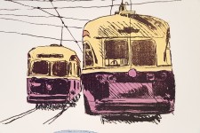 This charmingly whimsical lithograph of a classic Toronto image—the streetcar was one of a series Charles Pachter first created in the seven… Image 6