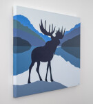 The Canadian moose—majestic and proud is one of several images made famous by Charles Pachter. Image 3