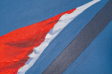 This acrylic pop art painting of a Canadian flag is by Charles Pachter. Image 9