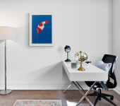 This framed pop art lithograph of a Canadian flag is by Charles Pachter. Image 8