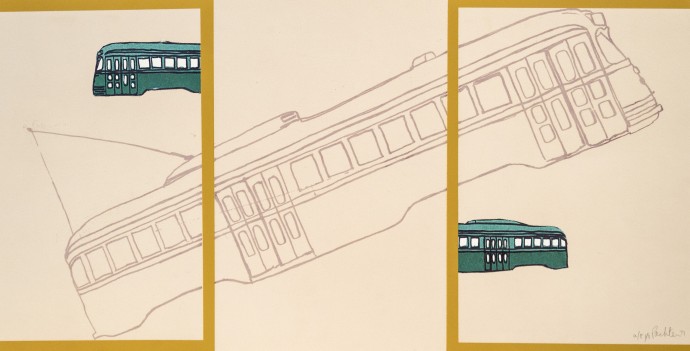 This artist’s proof (1/1) is a playful homage to the beloved image of a Toronto streetcar.