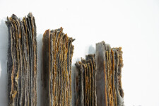 This contemporary glass wall sculpture is inspired by nature. Image 10