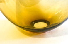 This contemporary amber glass tabletop sculpture is by Cheryl Wilson Smith. Image 9
