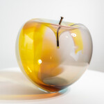 This contemporary rainbow-coloured glass bubble tabletop sculpture is by Cheryl Wilson Smith. Image 3