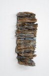This contemporary glass wall sculpture by Cheryl Wilson Smith has an earthy colour palette. Image 4