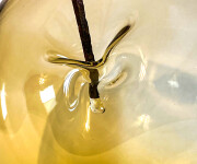 This contemporary amber glass tabletop sculpture is by Cheryl Wilson Smith. Image 8