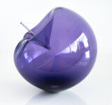 This contemporary purple glass tabletop sculpture is by Cheryl Wilson Smith. Image 3