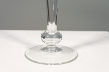 This contemporary table top clear glass piece is by Cheryl Wilson Smith. Image 3