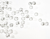 This contemporary clear glass wall sculpture was created by Cheryl Wilson Smith. Image 5