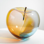 This contemporary rainbow-coloured glass bubble tabletop sculpture is by Cheryl Wilson Smith. Image 4