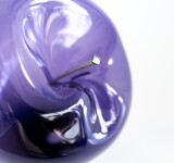 This contemporary purple glass tabletop sculpture is by Cheryl Wilson Smith. Image 6