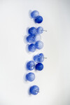 This contemporary lapis-colored glass wall sculpture was created by a Canadian artist. Image 2