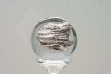 This contemporary table top clear glass piece is by Cheryl Wilson Smith. Image 5