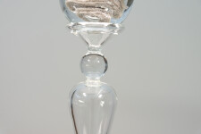 This contemporary table top clear glass piece is by Cheryl Wilson Smith. Image 4