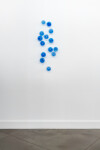 This contemporary cerulean-coloured glass wall sculpture was created by Cheryl Wilson Smith. Image 2