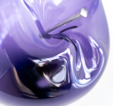 This contemporary purple glass tabletop sculpture is by Cheryl Wilson Smith. Image 7