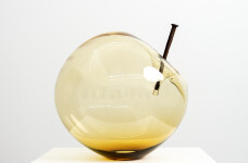 This contemporary amber glass tabletop sculpture is by Cheryl Wilson Smith. Image 2