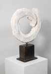 Like a cresting glacial wave, delicate layers of glass frit have been fired into a striking circular band that overlays itself exuding quiet… Image 4