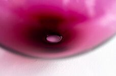 This contemporary pink glass tabletop sculpture is by Cheryl Wilson Smith. Image 9