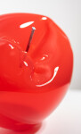 This contemporary red glass bubble tabletop sculpture is by Cheryl Wilson Smith. Image 8
