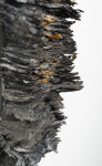 This contemporary glass wall sculpture by Cheryl Wilson Smith is black and sienna in colour. Image 10