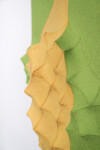 This sculptural wall hanging is inspired by nature and made from textiles by a Canadian artist. Image 7