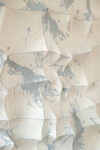 This contemporary white and blue-gray tapestry was hand-sewn by Canadian fabric artist Chung-Im Kim. Image 4