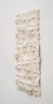 This contemporary white sculptural wall hanging was handmade. Image 4