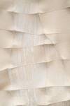 This contemporary white sculptural wall hanging was handmade. Image 6