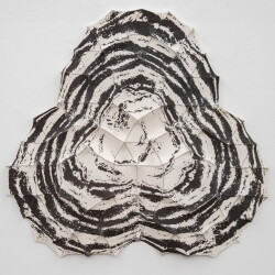 This contemporary fibre tapestry is handmade by Chung-Im Kim.