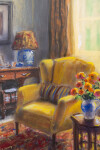 A moment in time is faithfully rendered in detail in a charming series of oil paintings featuring interior scenes. Image 2