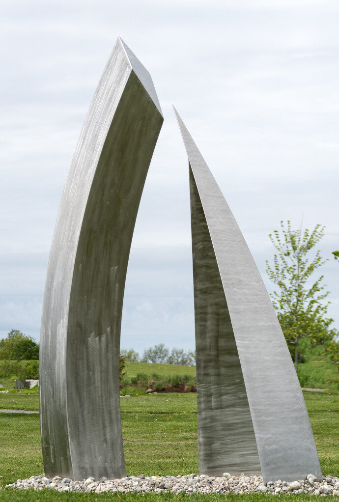 Sculptor Claude Millette's distinctive contemporary sculptures grace many public spaces in Canada.