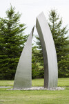 Sculptor Claude Millette's distinctive contemporary sculptures grace many public spaces in Canada. Image 3