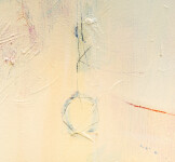 This contemporary acrylic abstract painting is minimalist in form. Image 10