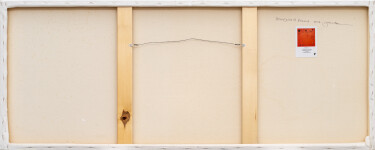 This contemporary acrylic abstract painting is minimalist in form. Image 12