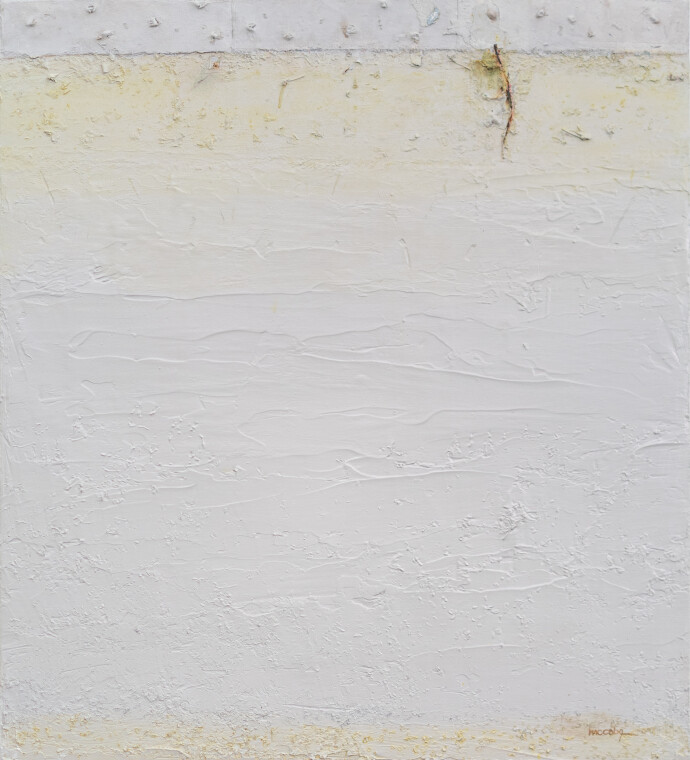 This contemporary abstract acrylic painting is inspired by nature.