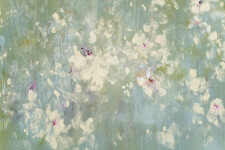 This contemporary acrylic abstract painting is a meadow filled with flowers. Image 6