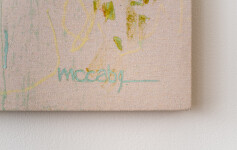 This contemporary acrylic abstract painting was inspired by nature. Image 5