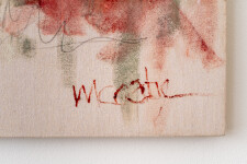 This contemporary acrylic abstract painting was inspired by nature. Image 5