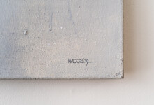 This contemporary abstract acrylic painting is inspired by nature. Image 5