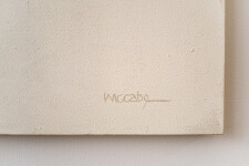 This contemporary acrylic abstract painting is rendered in black, white and gray. Image 4