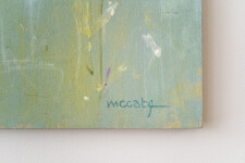 This contemporary acrylic abstract painting is a meadow filled with flowers. Image 5