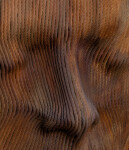 A mask of steel aircraft cable is framed by a halo of unwound ends. Image 4