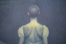 This oil portrait painting of a young woman in a summer dress is by Daniel Hughes. Image 7