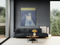 This oil portrait painting of a young woman in a summer dress is by Daniel Hughes. Image 13