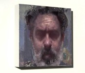 In a closely cropped self-portrait, with snowy beard and hair awry, Dan Hughes explores the theme of observational realism. Image 2